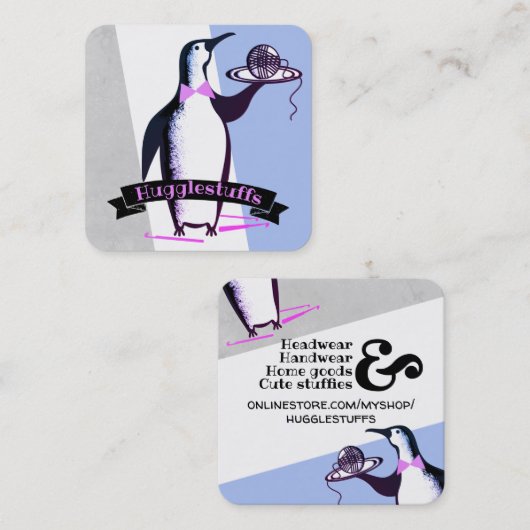 Kellerhahn aus Pinguin - Visitenkarte (Vorne/Hinten)