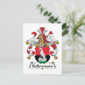 Kellermann Familienwappen Postkarte (Stehend Vorderseite)