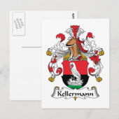 Kellermann Familienwappen Postkarte (Vorne/Hinten)