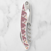 Kellerschnecke Gentleman Pig mit Rose Kellnermesser (Rückseite)