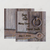 Kellertürgriff Hochzeit Terminankündigung Save The Date (Vorne/Hinten)