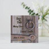 Kellertürgriff Hochzeit Terminankündigung Save The Date (Stehend Vorderseite)
