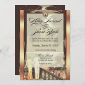 Kelley Champagne Ivory Metallic ICE Einladung (Vorne/Hinten)