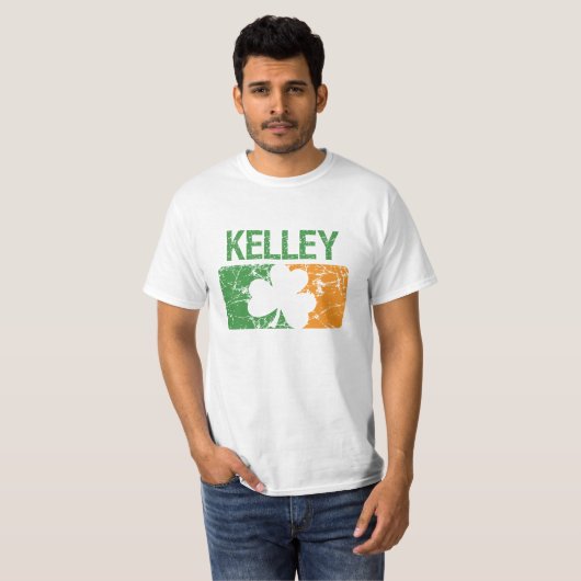Kelley Familienname-Klee T-Shirt (Vorne ganz)