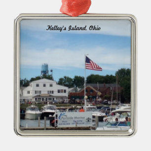 Kelleys Insel Portside Jachthafen-Ohio-Verzierung Ornament Aus Metall