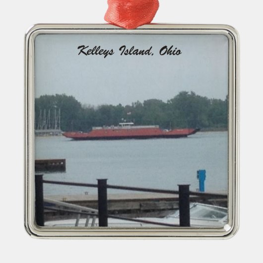 Kelleys Island, Ohio Ferry Foto Ornament (Vorne)