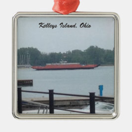 Kelleys Island, Ohio Ferry Foto Ornament Aus Metall