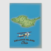 Kelleys Island Ohio Magnetkarte (Vorderseite)