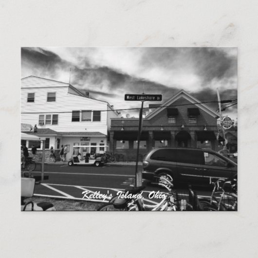 Kelley's Island, Ohio Street Foto Postcard Postkarte (Vorderseite)