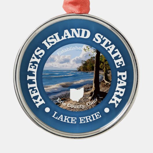 Kelleys Island SP Ornament Aus Metall (Vorne)