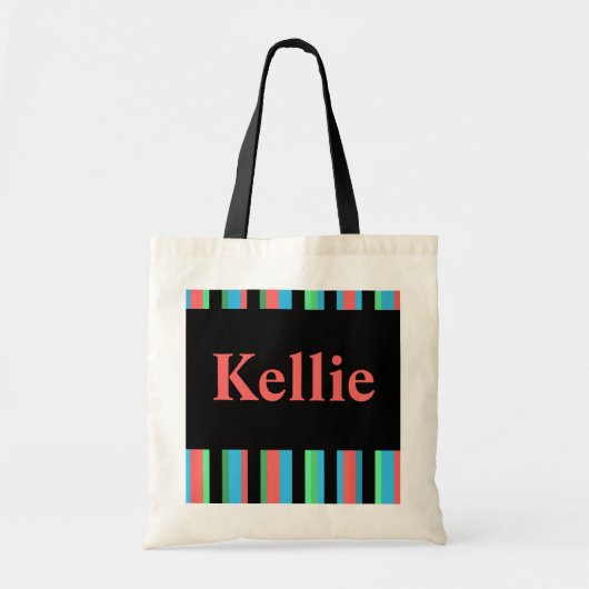 Kellie Hübsch Stripe Tote Bag Tragetasche (Vorne)