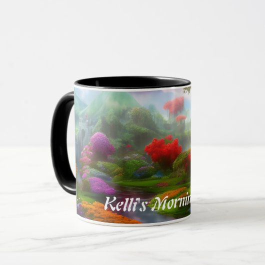 Kellis Morgen-Tee Personalisiert anpassbar Tasse (Vorderseite Links)