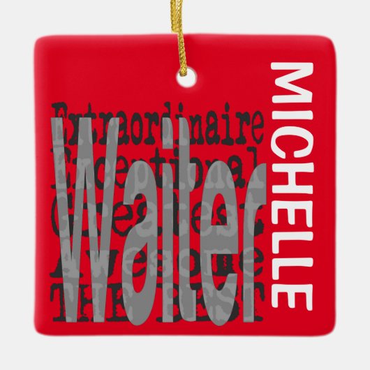 Kellner Extraordinaire CUSTOM Keramikornament (Vorderseite)