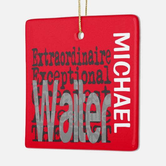 Kellner Extraordinaire CUSTOM Keramikornament (Links)