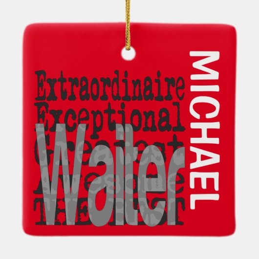 Kellner Extraordinaire CUSTOM Keramikornament (Rückseite)