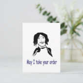 Kellner Postkarte (Stehend Vorderseite)