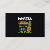 Kellner sind wie Ananas. Visitenkarte (Vorderseite)