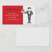 Kellner-Umhüllungs-Getränke Visitenkarte (Vorne/Hinten)