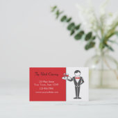 Kellner-Umhüllungs-Getränke Visitenkarte (Stehend Vorderseite)