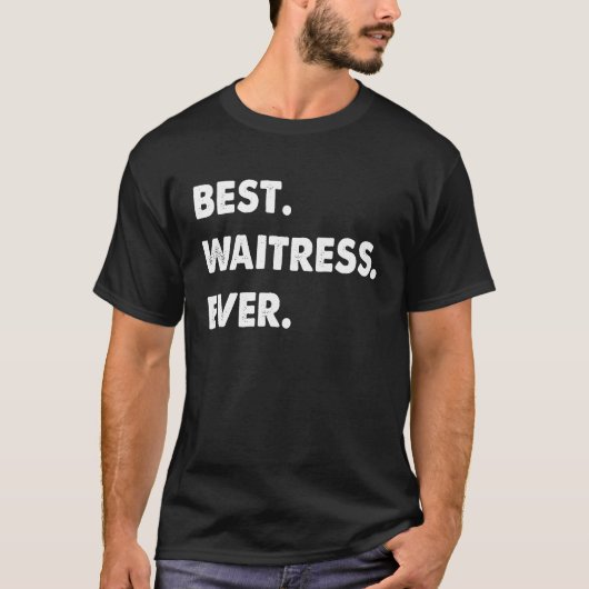 Kellnerberuf Beste Kellnerin T-Shirt (Vorderseite)