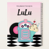 Kellnerin 50's Diner Retro Planner Planer (Rückseite)