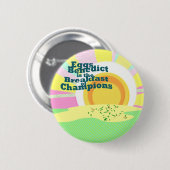 Kellnerin-Aufflackern Eggs Button (Vorne & Hinten)