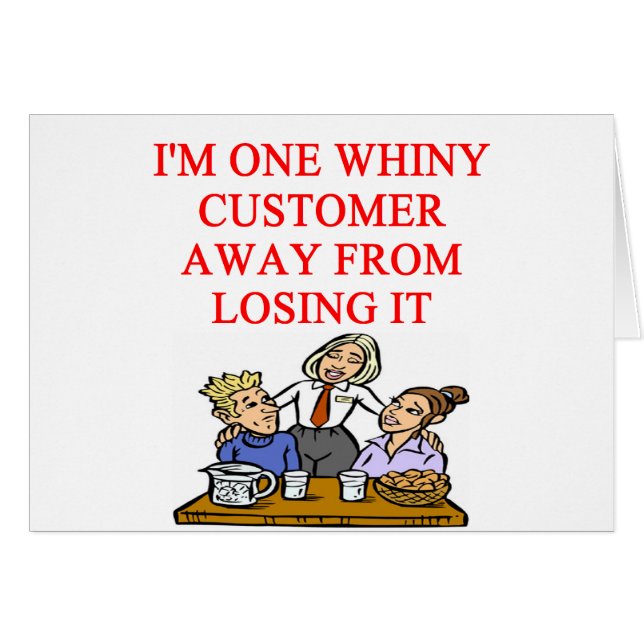 KELLNERIN cudtomer Witz (Vorderseite (Horizontal))