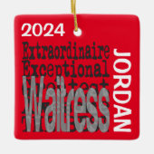 Kellnerin Extraordinaire CUSTOM Keramikornament (Vorderseite)