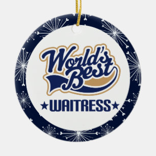 Kellnerin-Geschenk-Verzierung Keramik Ornament