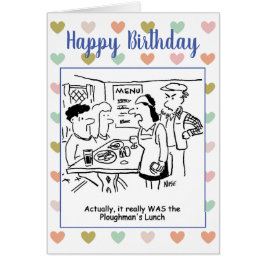 Kellnerin in Pub Says Essen Wirklich war Plowman's