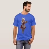 Kellnerin Katze vintage T-Shirt (Vorne ganz)