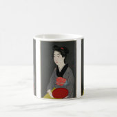 Kellnerin mit einem Tablett von Hashiguchi Goyo Kaffeetasse (Mittel)