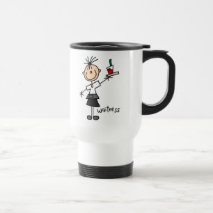 Kellnerin Stick Figure Tasse