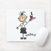 Kellnerin Stock Figur Mousepad (Mit Mouse)