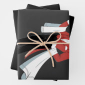 Kellnerin Weihnachten Santa Server Xmas Geschenkpapier Set (Beispiel)