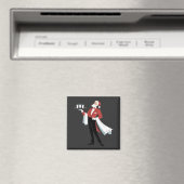 Kellnerin Weihnachten Santa Server Xmas Magnet (In Situ (Geschirrspüler))