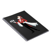 Kellnerin Weihnachten Santa Server Xmas  Notizblock (Rechte Seite)