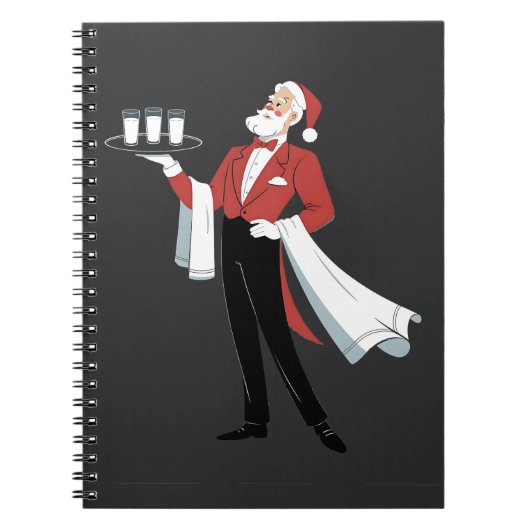Kellnerin Weihnachten Santa Server Xmas  Notizblock (Vorderseite)