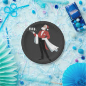 Kellnerin Weihnachten Santa Server Xmas  Pappteller (Party)