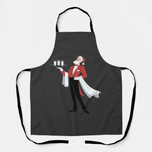 Kellnerin Weihnachten Santa Server Xmas Schürze