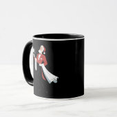 Kellnerin Weihnachten Santa Server Xmas Tasse (Vorderseite Links)