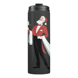 Kellnerin Weihnachten Santa Server Xmas Thermosbecher