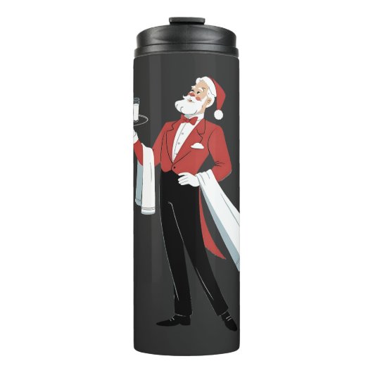 Kellnerin Weihnachten Santa Server Xmas Thermosbecher (Vorderseite)