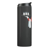 Kellnerin Weihnachten Santa Server Xmas Thermosbecher (Nach links gedreht)