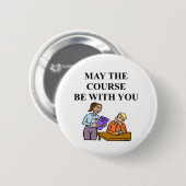 KELLNERIN-Witz Button (Vorne & Hinten)