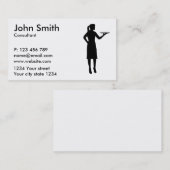 Kellnerinserver Visitenkarte (Vorne/Hinten)