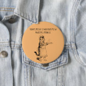 Kellnerkatze mit lustiger Katze Button (Beispiel)