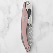 Kellnerkorken aus neuem silberfarbenem Glitzer Kellnermesser (Rückseite)