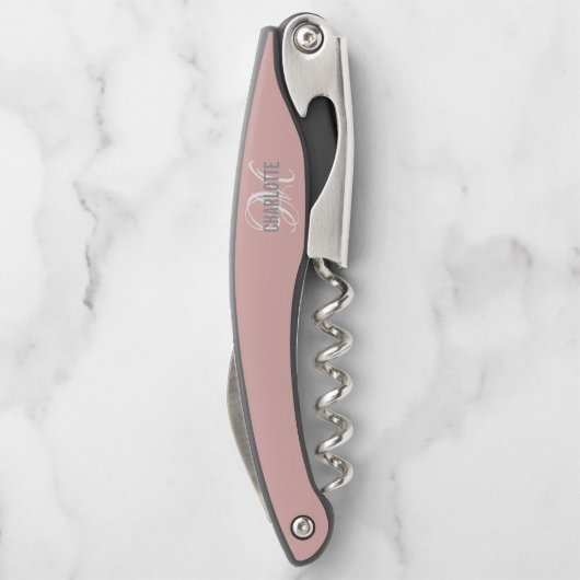 Kellnerkorken aus neuem silberfarbenem Glitzer Kellnermesser (Rückseite)