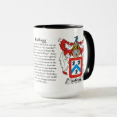 Kellogg-Familien-Wappen Tasse (VorderseiteRechts)